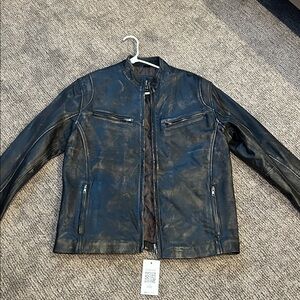 Men's Black Leather Jacket